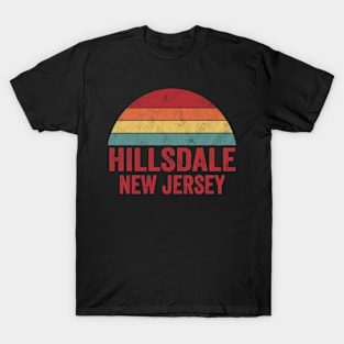 Hillsdale New Jersey Vintage 70s 80s Distressed Retro T-Shirt